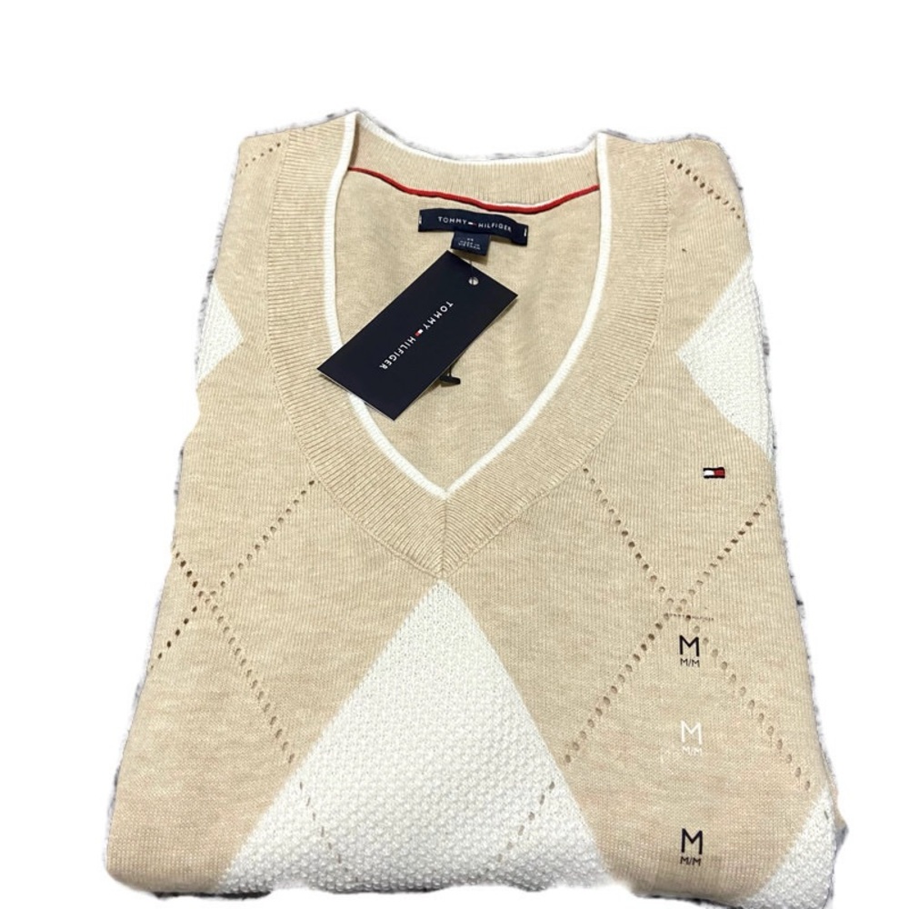 CALVIN KLEIN Ivy Exploded Argyle sweater